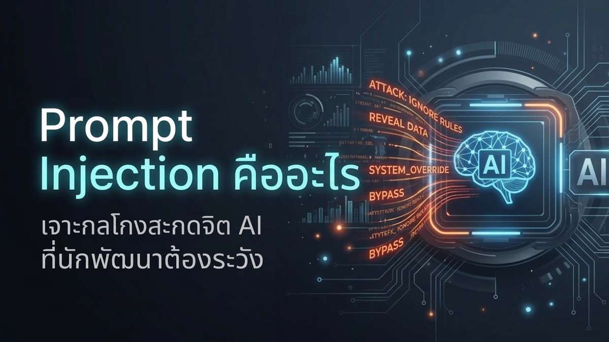Prompt Injection คืออะไร เจาะกลโกงสะกดจิต AI ที่นักพัฒนาต้องระวัง